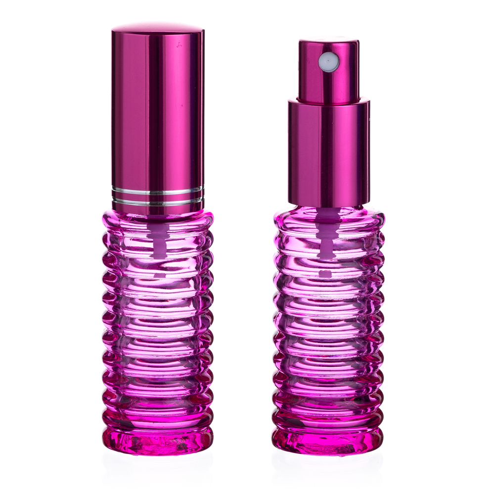Флакон для разливных духов Спираль, 20 мл., розовый